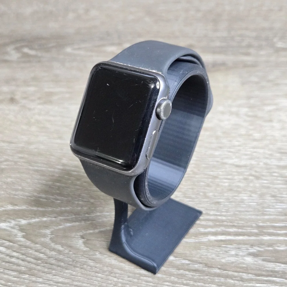 Apple Watch Series 3 38mm Space Gray Aluminum Black Band M/L A1858 For Parts